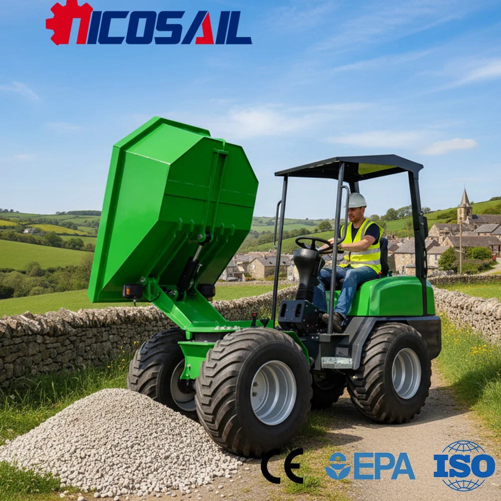 

D130 Mini Dump Truck Custom Euro 5 Compliant CE Certified Small Tipper Vehicle for Agriculture and Building