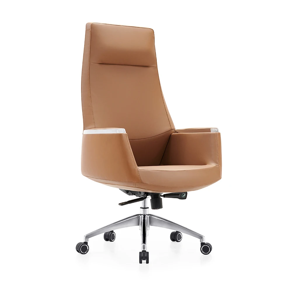 Modern Design Height Adjustable Swivel High Back Swivel Chair Executive Office Chair Leather Boss Chair
