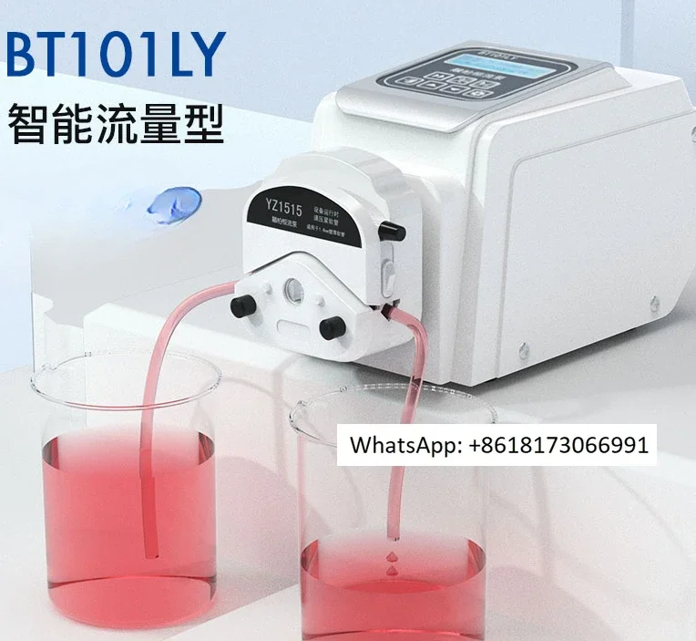 B-T101LY multi-channel flow digital adjustable peristaltic pump precision water pump industrial acid-base timed filling