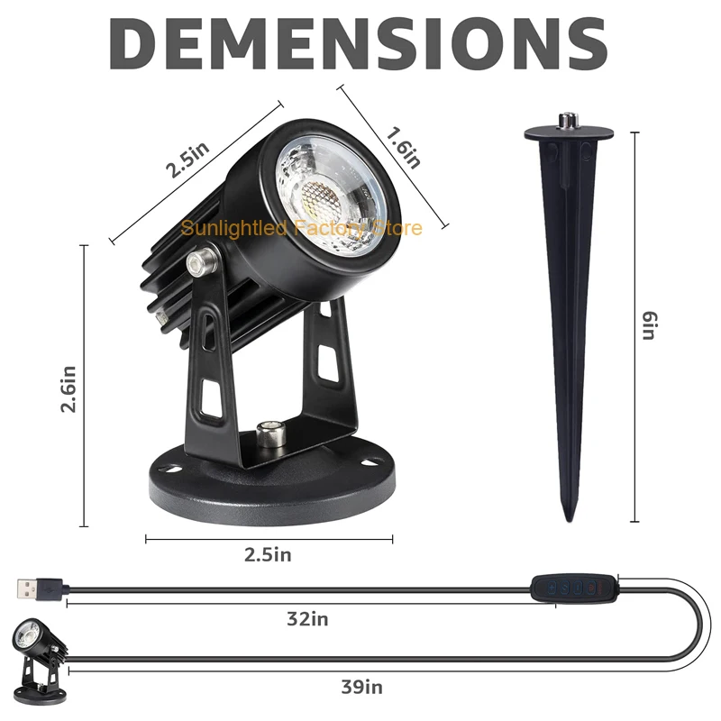 Światło punktowe oświetlenie wewnętrzne Accent Uplight & Down Spotlight dla roślin i dekoracja możliwość przyciemniania lampa punktowa z zegarem