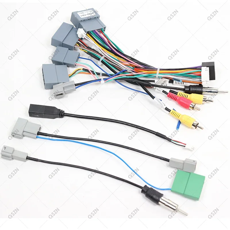 QSZN Android Canbus Box HD-SS-06C/RP5-HD-001/RP5-HD-101 For HONDA CRV/CIVIC /pilot Harness Wiring Power Cables Car Radio Stereo