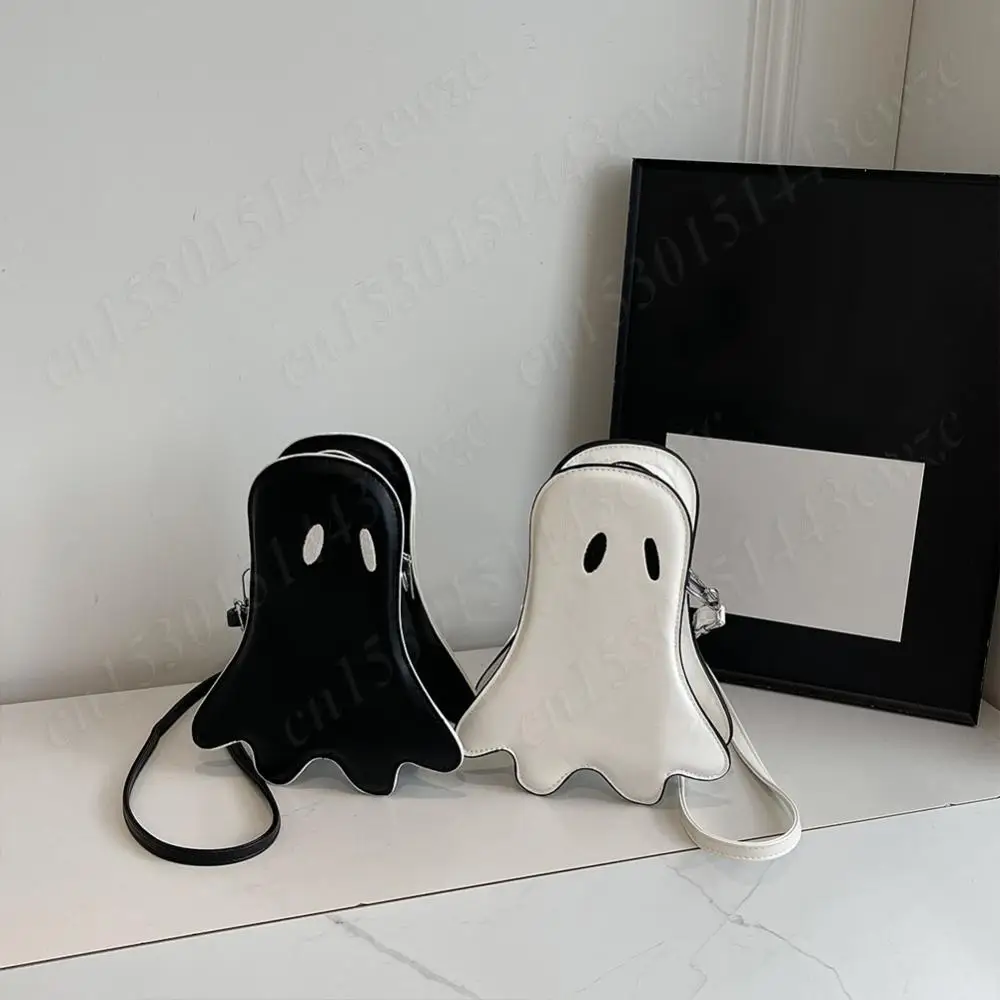 

Halloween Shoulder bag PU Material Leather Crossbody Bags Funny Halloween Ghost Storage Bag Lightweight Tote Bag For Men & Women