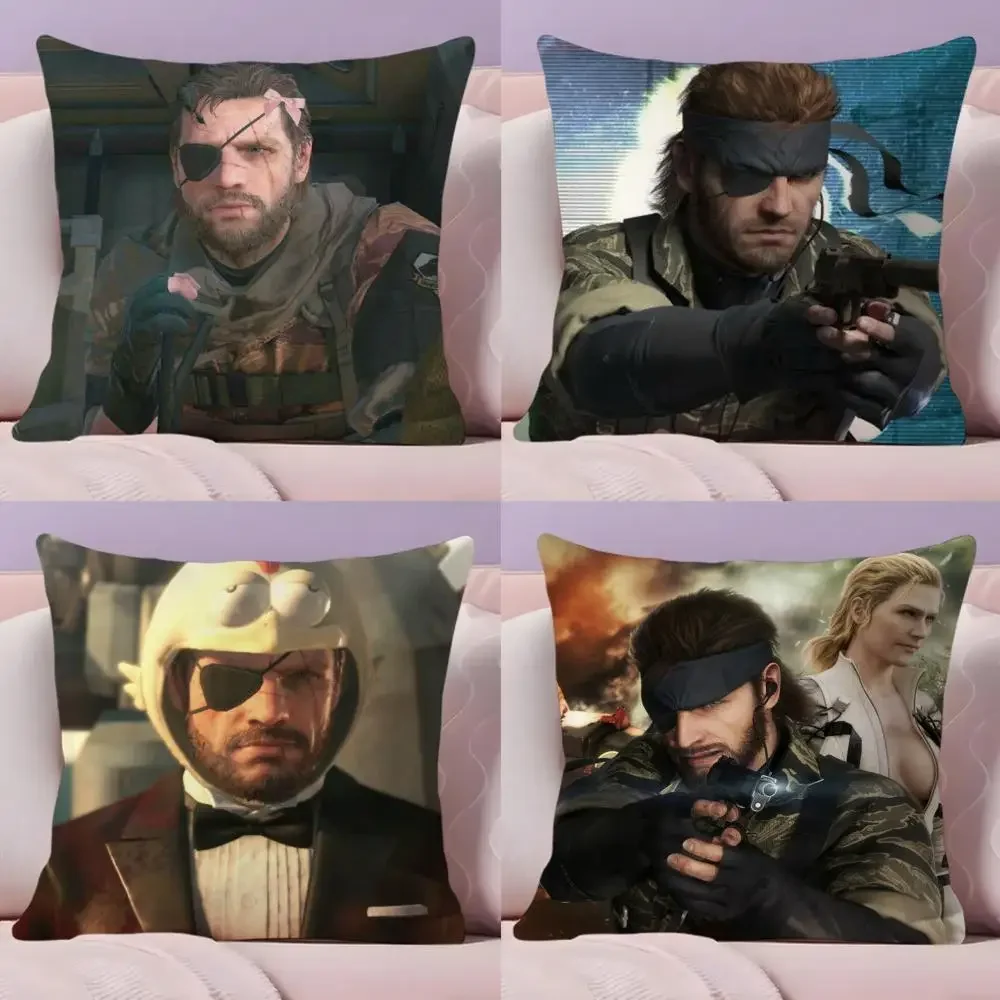 Metal Gear Solid Delta Eater Cushion Cover Plush Fabric Soft Double-Sided Printed Sofa Warm Winter Home Gift Pillow Cover
