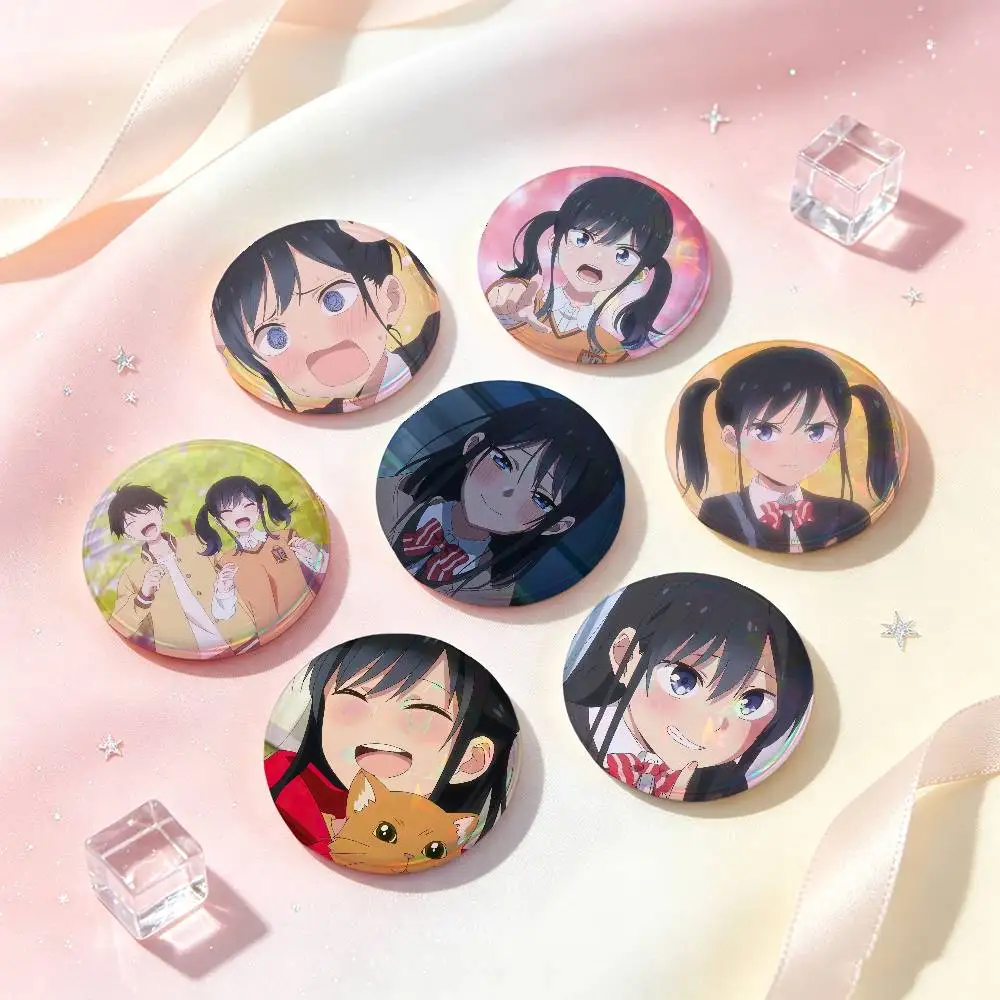 Pseudo Harem Anime Badges Button Round Creative Pin Brooch Badge Bag Decor Accessories Fans Collect Friends Gifts