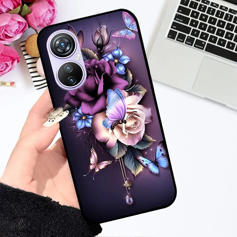 For Blackview A200 Pro Case Blackview A200Pro  Soft Silicone Back Cover Flower TPU Case For Blackview A200 Pro Phone Funda 6.67