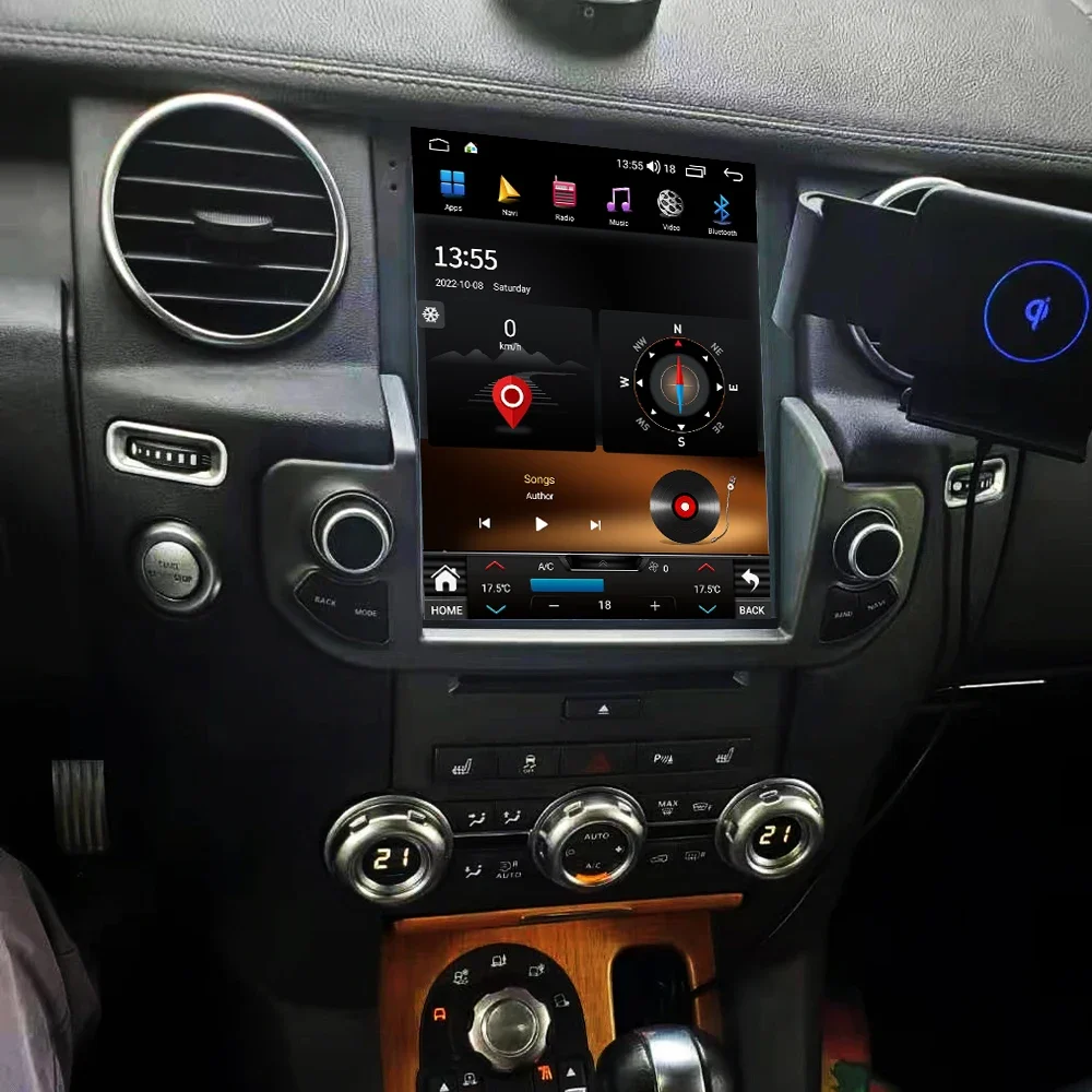 Para land rover discovery 4 2009-2016 carplay android13 rádio estéreo do carro reprodutor multimídia navegação gps unidade principal de áudio automático