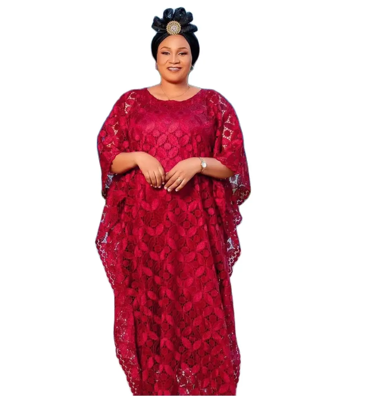 

MAMADA L7619 African Women Clothing Dashiki Abaya Stylish Long Evening Maxi Dresses + Inside Skirt Heavy Free Size Dancing Party