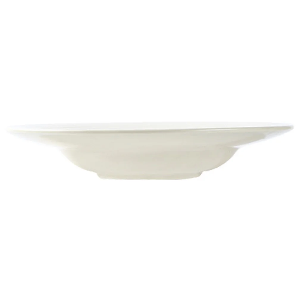 

Fettuccine Pasta Plate Deep Dinner Plates Ceramic Dessert Western Food Dish Beige