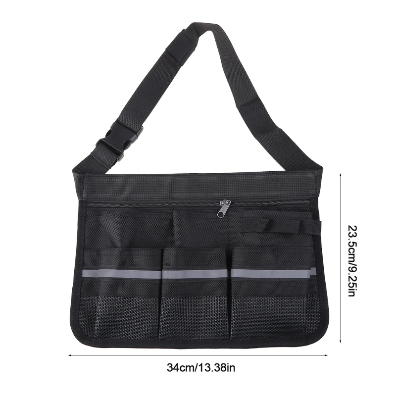 Sac de rangement pour outils de nettoyage, sac de rangement pour outils de nettoyage Portable pour hôtel Restaurant, sac à outils de ceinture pour serveur avec poches