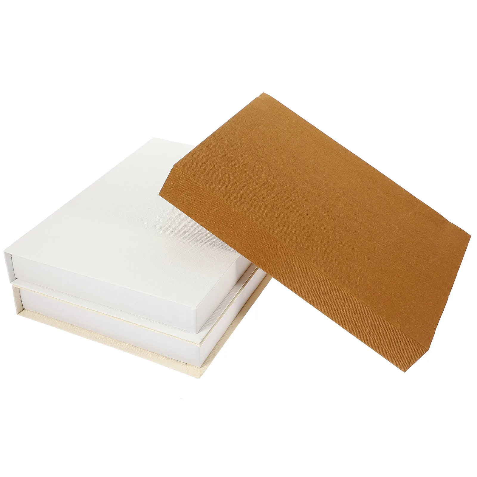 

3 Pcs Coffee Imitation Book Decoration Decorations Paper Bookshelf Decorative for Display
