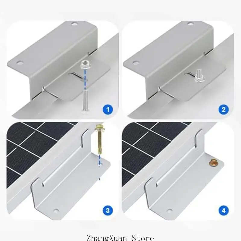 Wartungssichere Solarpanel-Montagehalterungen für Solarpanel auf dem Dach 3XUF – Detail 3