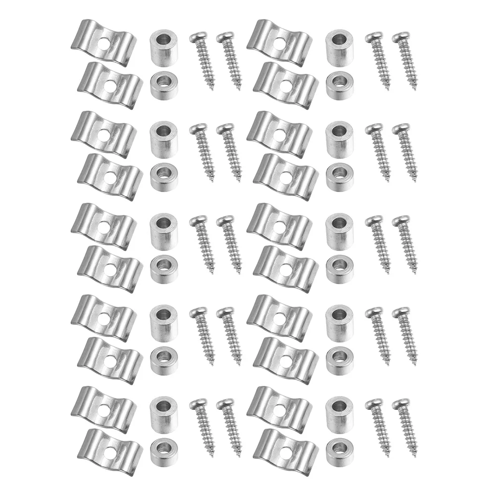 

20 Sets Electric Guitar String Buckle Head Component Accessories Instruments Parts Metal Durable Long Lasting Easy Install