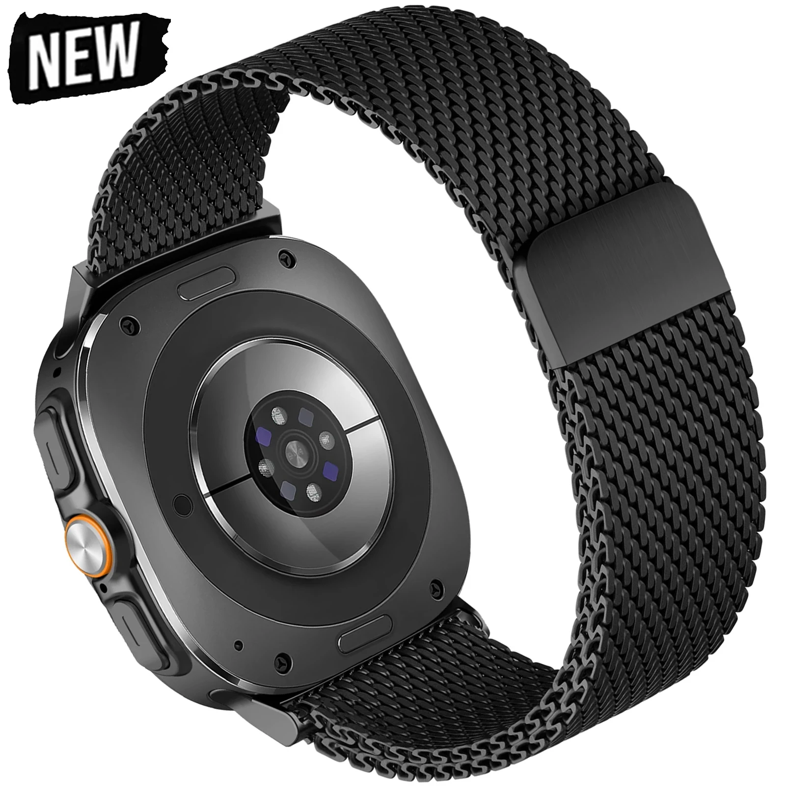 

Thick Milanese Loop for Samsung Galaxy Watch Ultra Strap 47mm Stainless Steel Magnetic Bracelet Galaxy Watch 7 Ultra Band 47 Mm