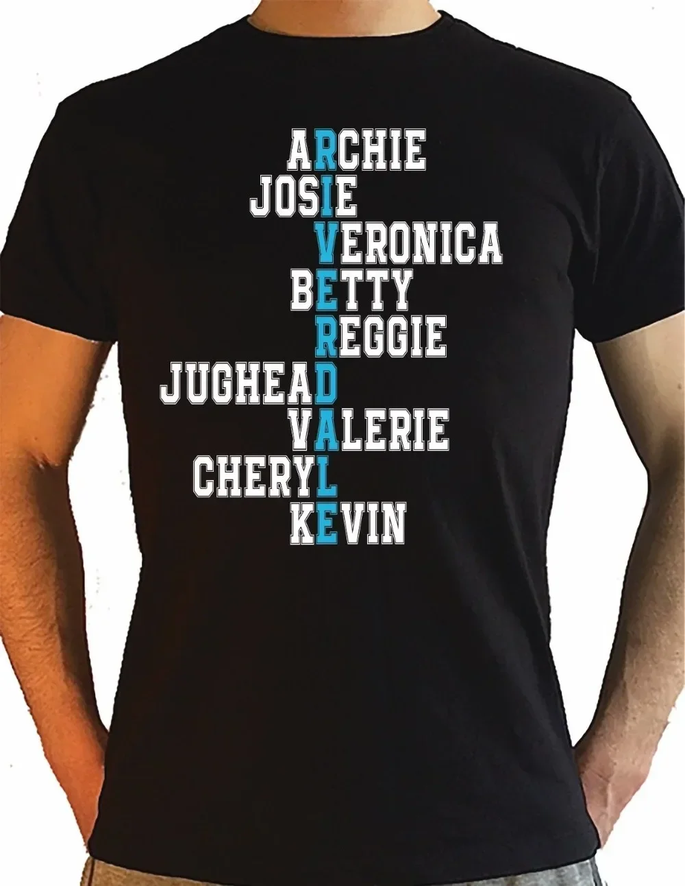 Camiseta Riverdale con nombres de Jughead Jones, Archie Jones Andrews, unisex, nueva moda 2019, 100% algodón para hombre, camiseta cristiana