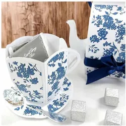 Exquisite Tea Cup Box Spoon Metal Cutting Dies For DIY Scrapbooking Photo Album Craft Decorat Paper Template Handcraft Gift Card