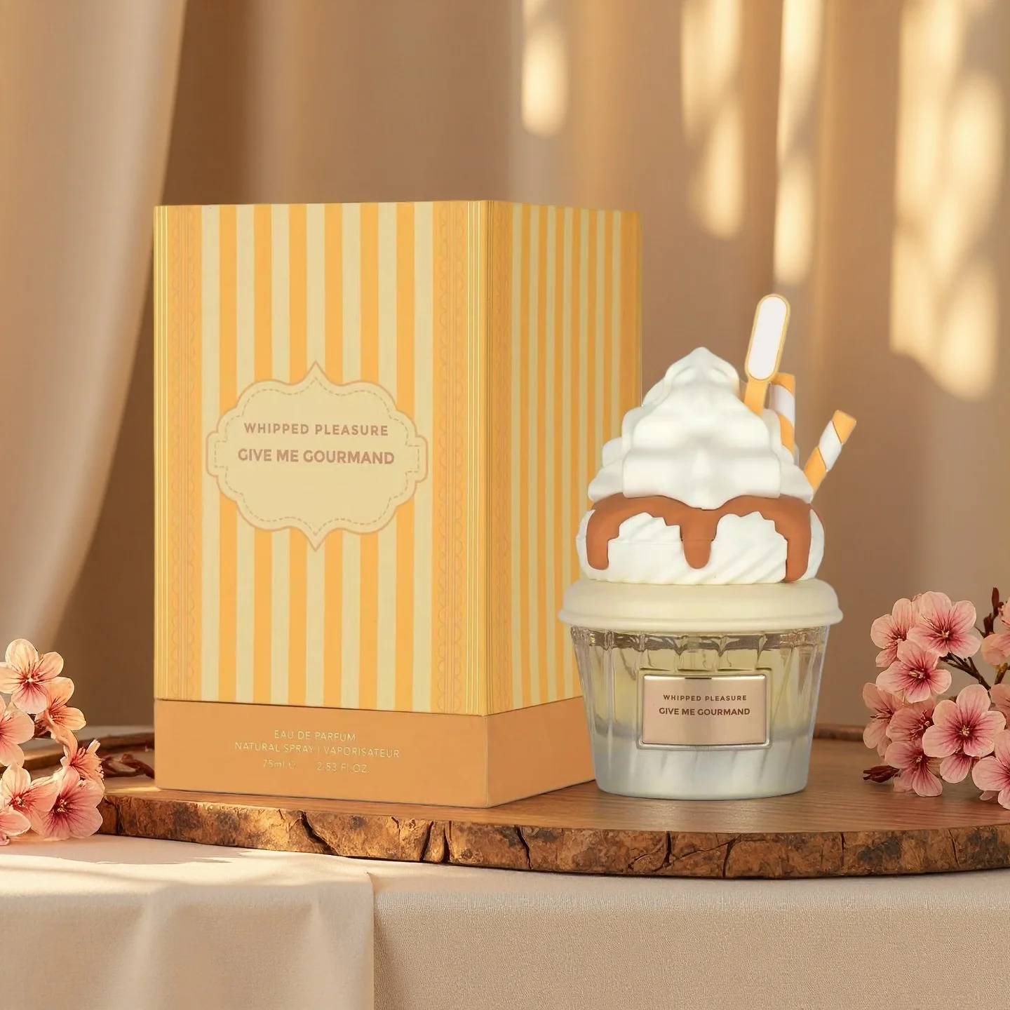 

Whipped Pleasure Give Me Gourmand Women's Perfume - Creamy Vanilla & Buttery Notes, Ideal Gift for Any Occasion.