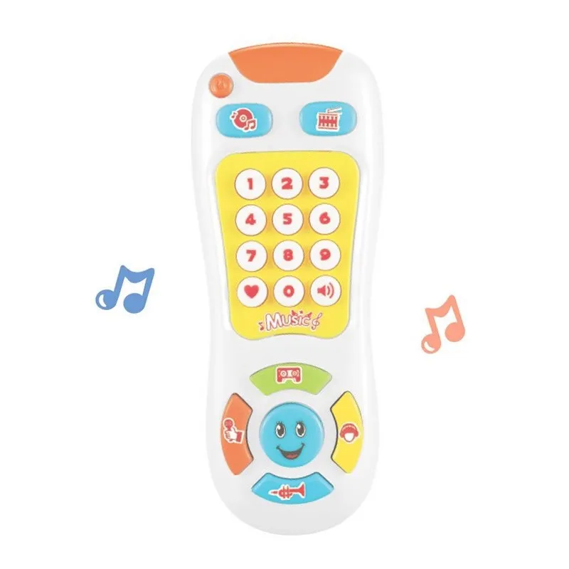 Simulation Remote Control Toys Baby Music Remote Control Interactive Fun 0-1 Years Old Baby Early Education Puzzle Toys Gifts