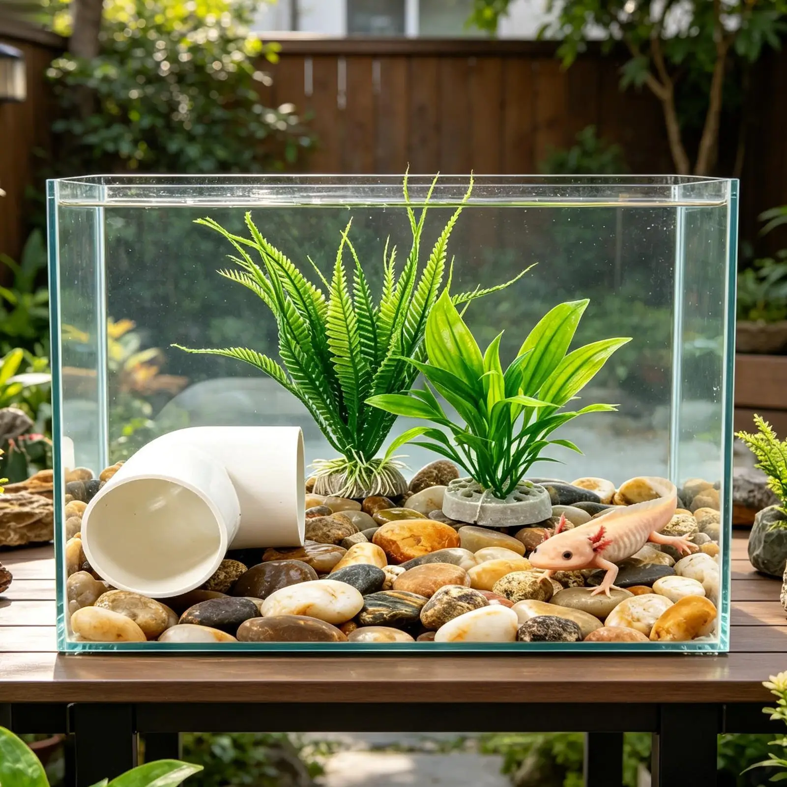Fish Cave Decorative Small Habitat 3-Piece Axolotl Tank Cave Terrarium Decor For Turtle Clown Crab Dwarf Feeding Basking