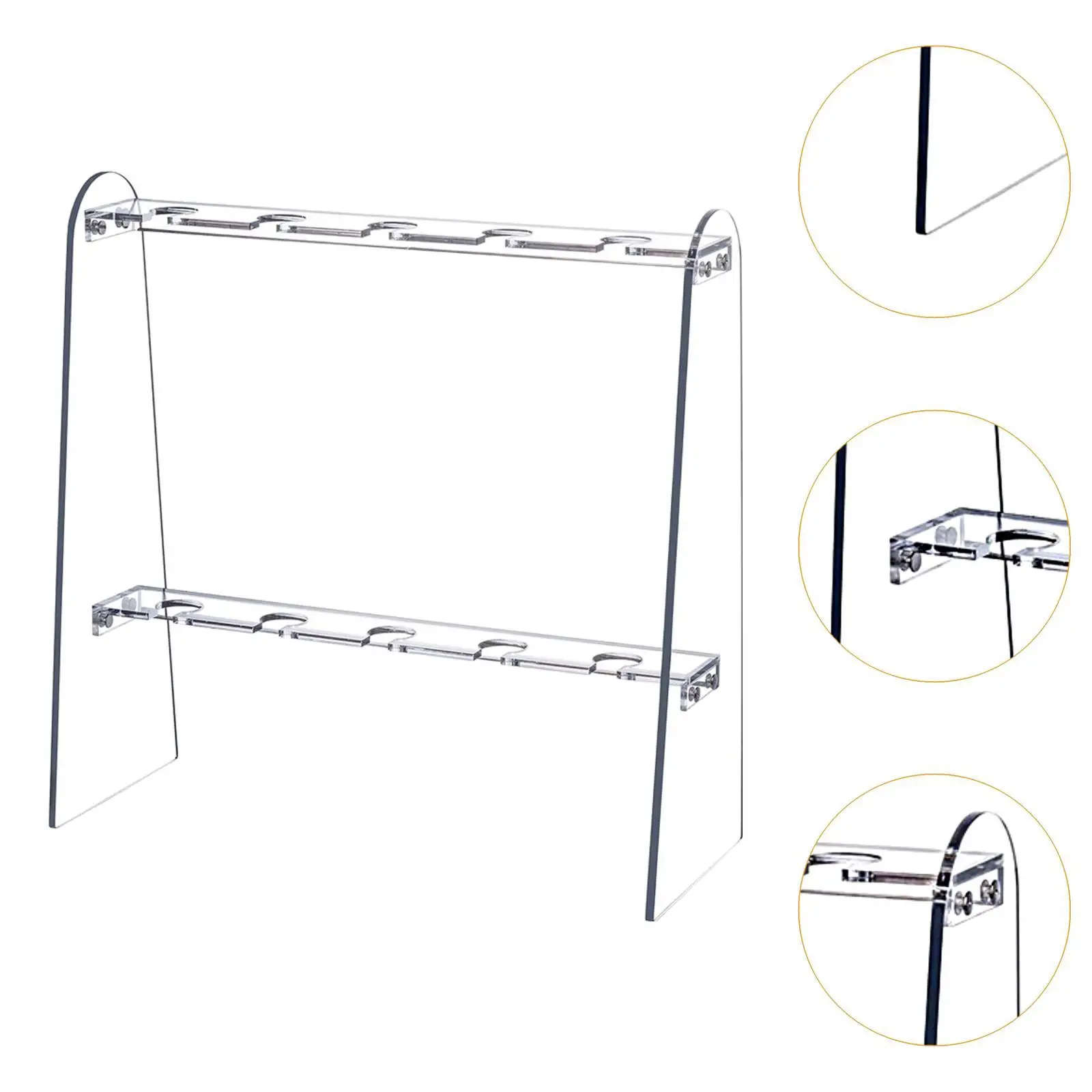 Acrylic Champagne Holder Glass Hanging Display Rack for Birthday Bar