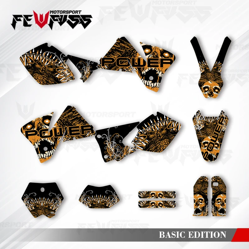 

Fewfuss Graphics Decals Stickers Motorcycle Background Custom For KTM 1998 1999 2000 SXF