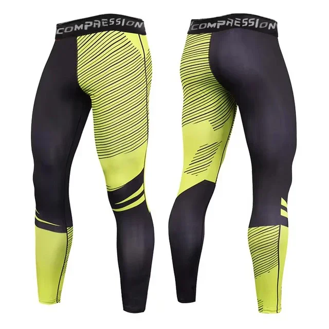 

Compression Pants Men Casual Skinny Joggers Sweatpants Workout Gyms Male Tracksuit Fashion Leggings Sports Track Trousers Men