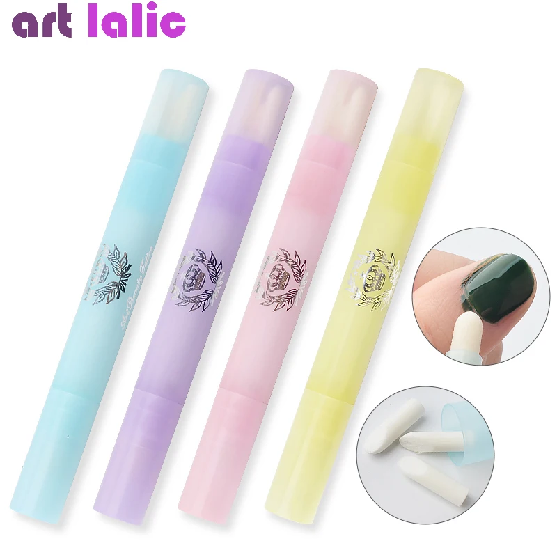 Refillable Nail Art Polish Corrector Removal Pen with Replacement Tips Manicure Tools for Erasing Mistakes