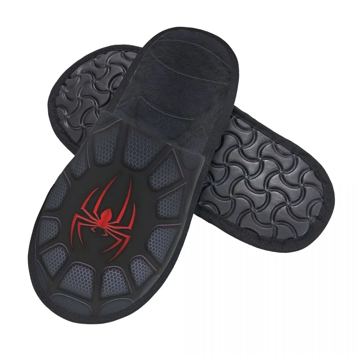 Custom Spider Web Guest Slippers for Hotel Women Spiderman House Slipper