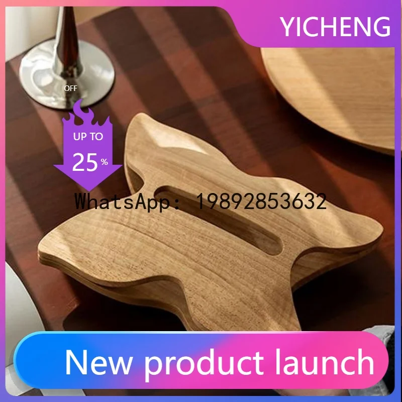 

Butterfly Tissue Box Wood Grain Hollow Paper Towel Holder Desktop Storage Container Paper Napkin Holder Home Decoraction