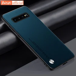 For Samsung Galaxy S10 5G Coque Luxury PU Leather Case For Samsung S10 Plus S10Plus Matte Cover Silicone Protection Phone Case