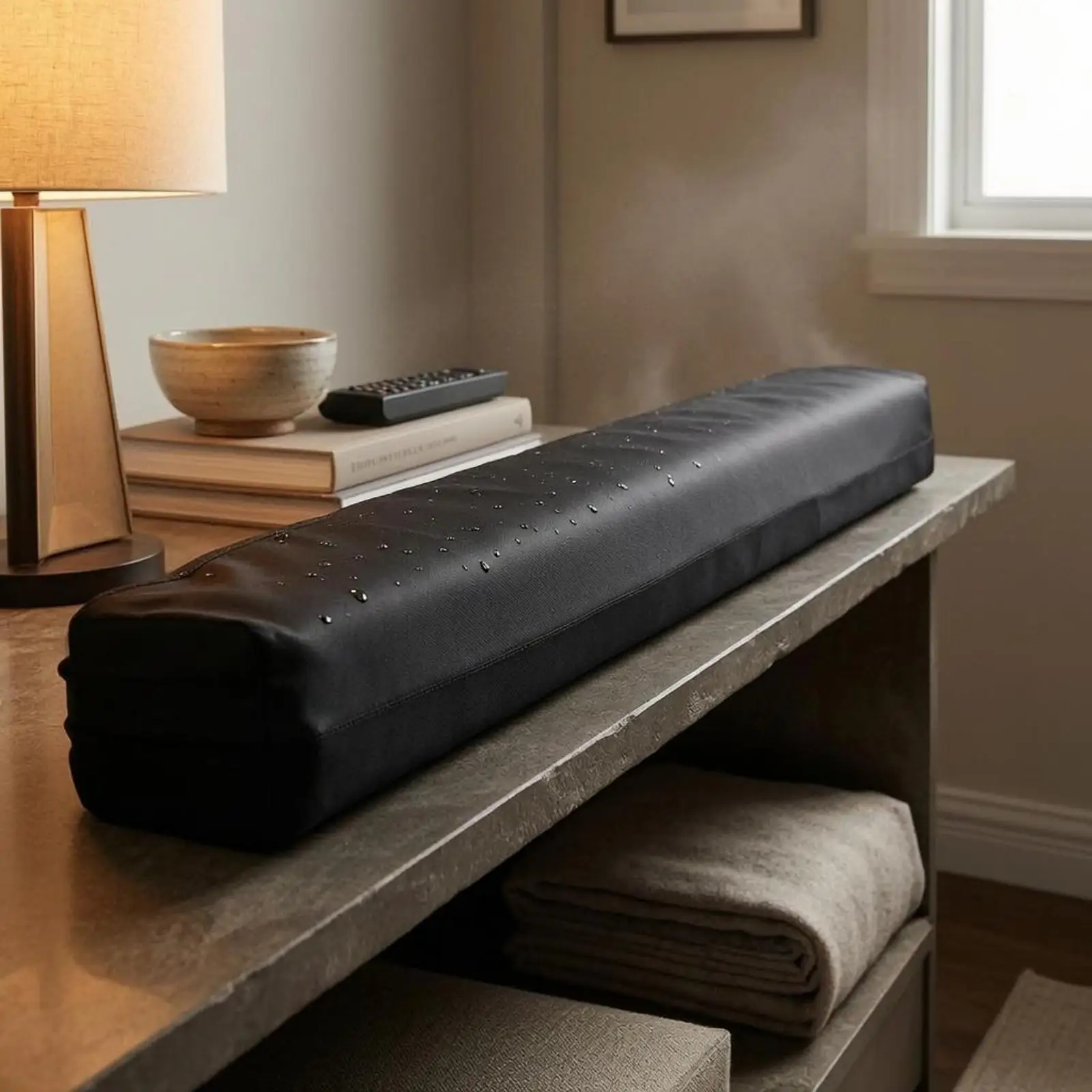Oxford Cloth Soundbar Cover Stitched Seams Electronics Accessory Black