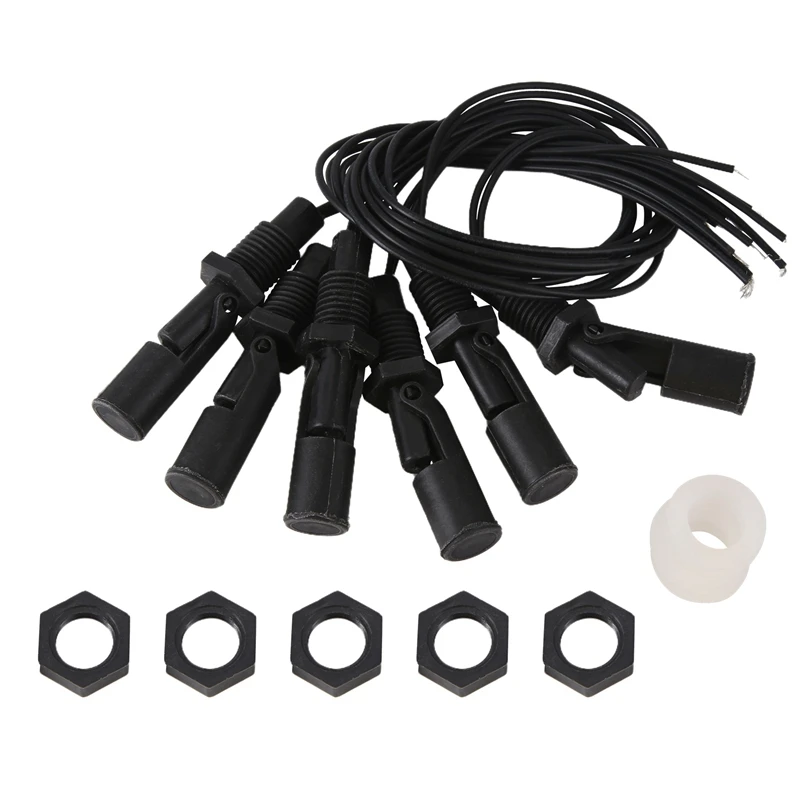 6 Pieces Side Mounted Horizontal Liquid Float Switch Water Level Sensor