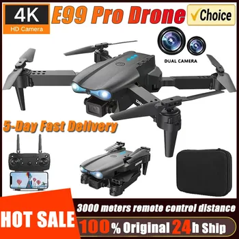 E99Pro 접이식 RC 헬리콥터 드론, 4K 광각 듀얼 HD 카메라, 5G 와이파이, FPV, 높이 유지 앞치마, 신제품 판매