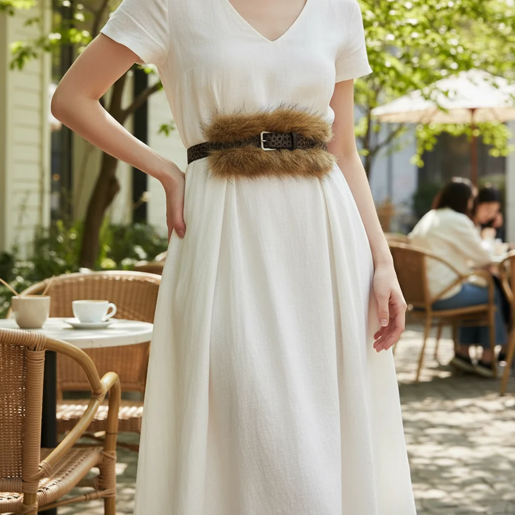Women Suede Belt Waist Versatile Fashion Accessory for Spring