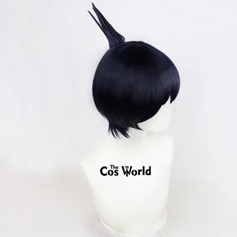 Chainsaw Man Hayakawa Aki 30cm Kort Rak Anime Cosplay Peruker Fiber Värmebeständigt Syntetiskt Hår + Perukmössa 10 best sales Aki cosplay motorsågsman - №2