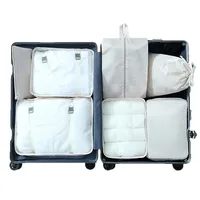 travel Packing Cubes Organizer, Lightweight Luggage Bags with Zipper for Suitcase Clothes Compression, Portable Storage Bag Set 5