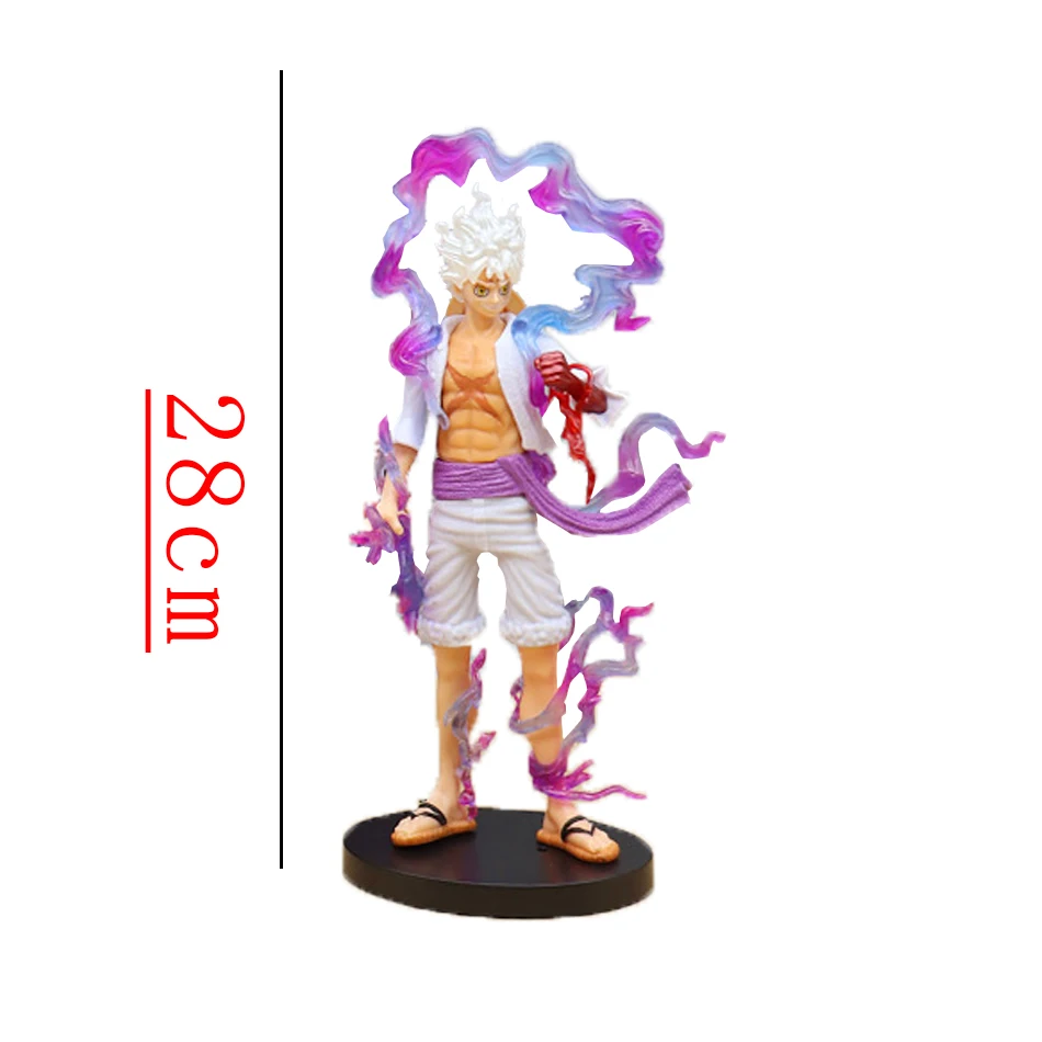 8–28 cm One Piece Anime Figuren Nika Ruffy Gear 5. Actionfigur Gear 5 Sonnengott PVC Figur Gk Statue Modell Dekoration Spielzeug