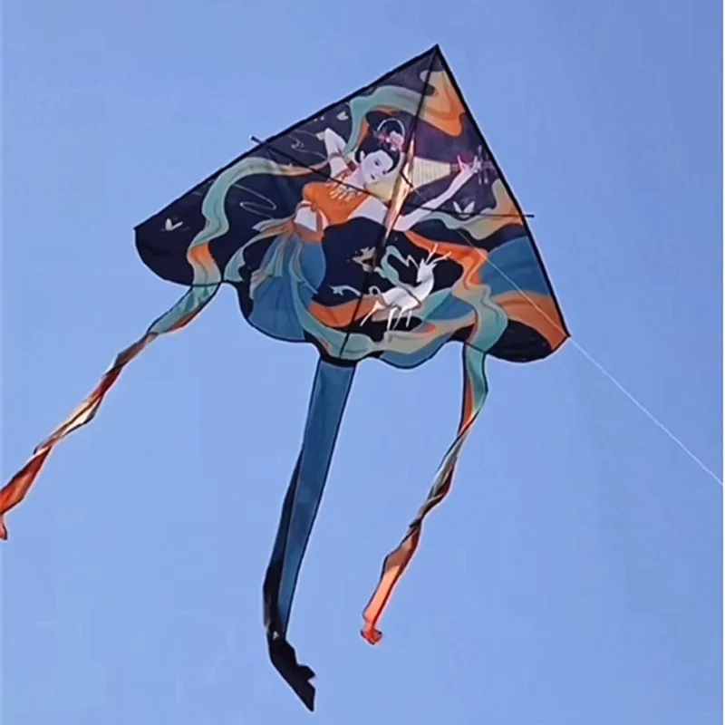 free shipping chinese traditional flying apsaras kites for adults toy sports parachute outdoor games inflatable play windsocks