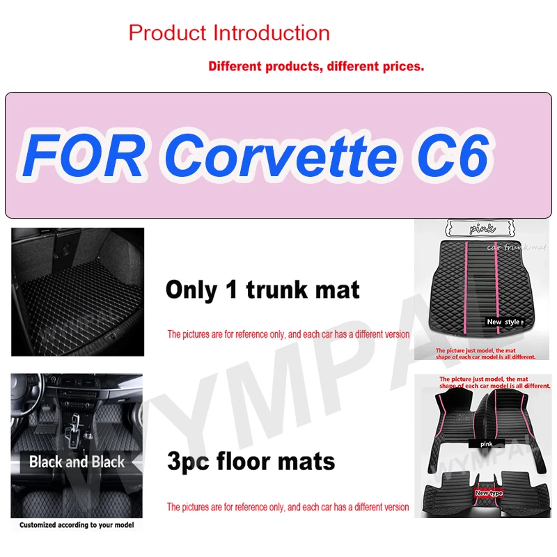 

LUXURYCustom автомобильные коврики для Corvette C6 2005 2006 2007 2008 2009 2010 2011 авто роскошные кожаные мужские и женские