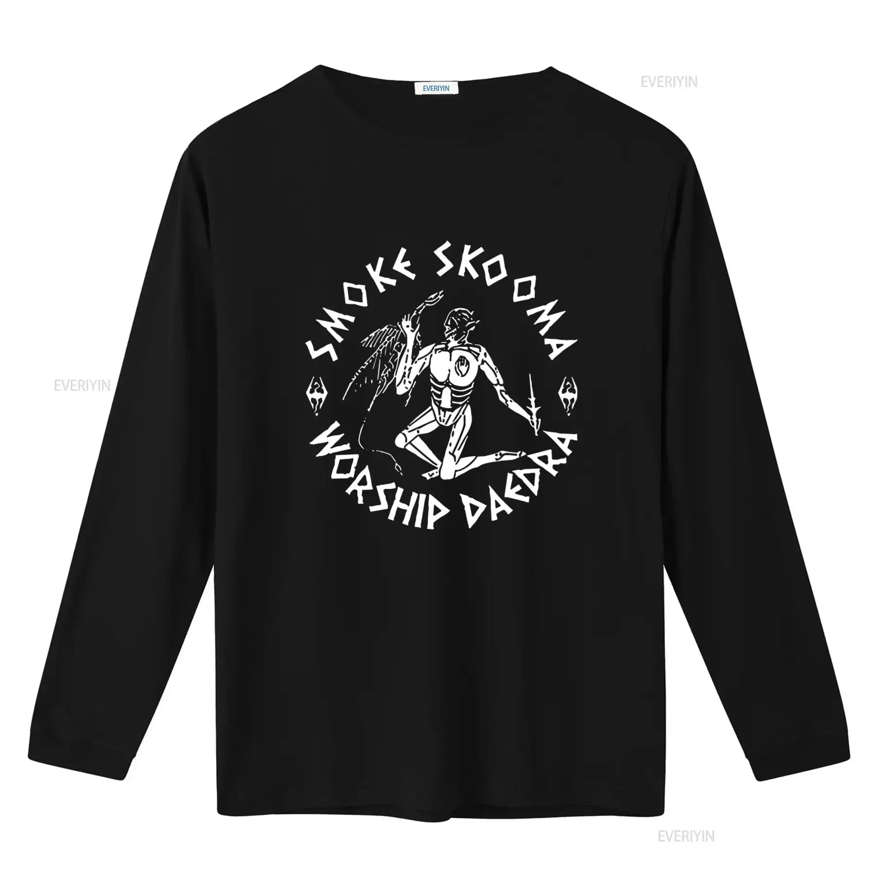 Smoke Skooma Worship Daedra Gamer Heartbeat Video Game T Shirt Black 50 vintage Washed Unisex Versatile designer clothes