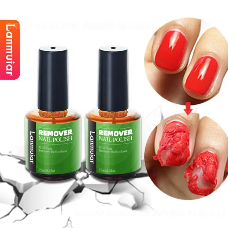젤 네일 광택제 리무버 매니큐어, 빠른 세척, 버스트 젤 네일 광택제 제거, 베이스 탑 코트 바니시, 2-3 분 이내, 15ml