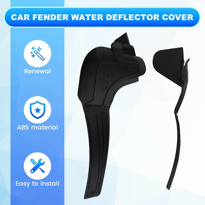 Car Front Windshield Wiper Side Cowl Fender Water Deflector Cover 6R0819447B 6B0819448B For VW Polo 2011-2018