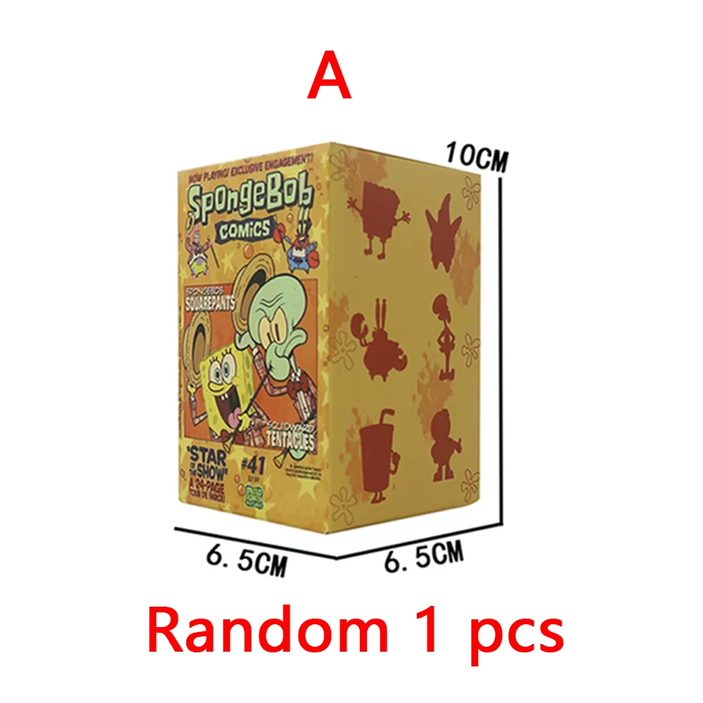 Neue Spongebob Patrick Star Squidward Tentacles Delicious Crab Burger Anime-Figur Sammlerstück Modellpuppe Blindbox Spielzeug Geschenk