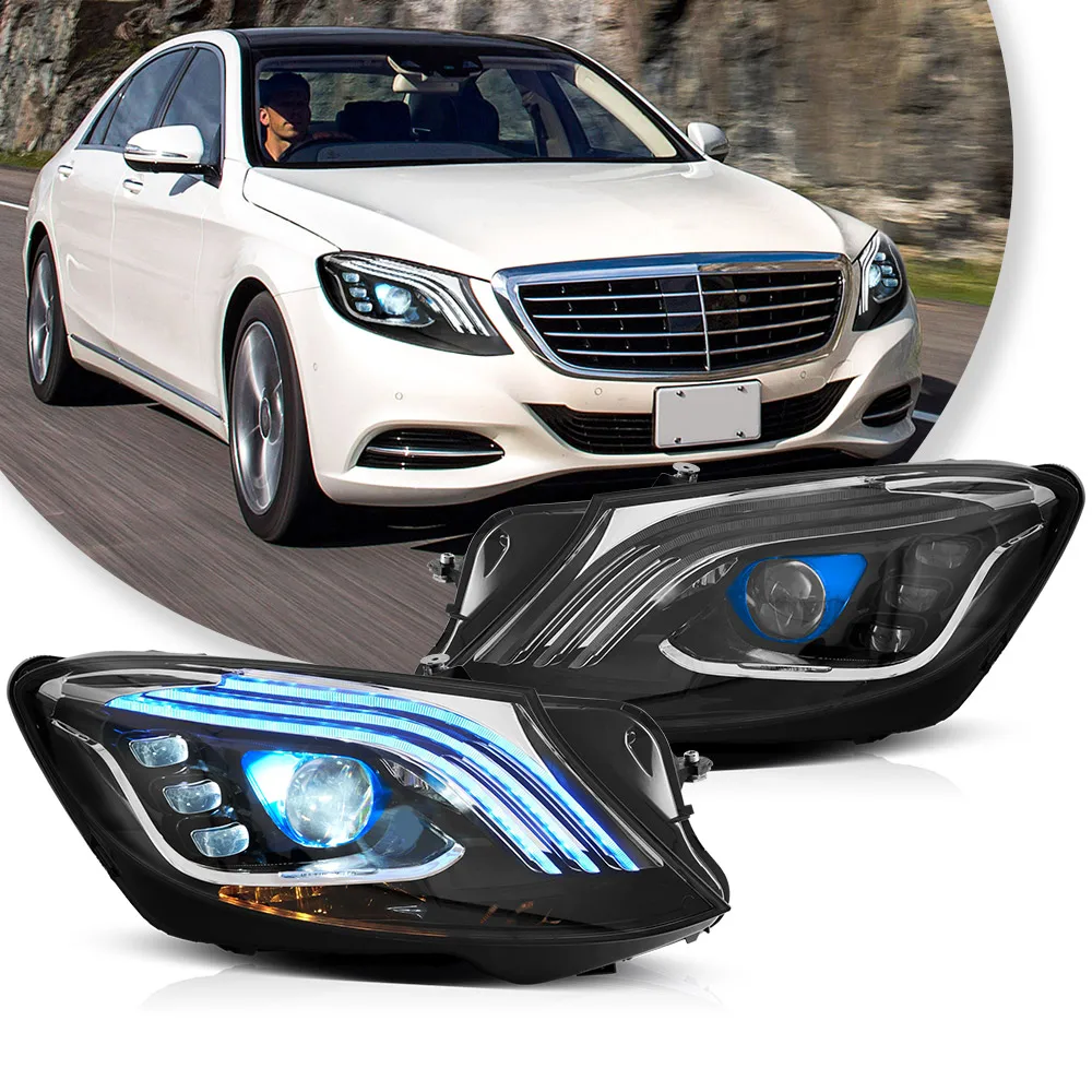 

Vland 14-17 Benz S-Class W222 LED Dual Beam Matrix Headlights With Sequential Turn Signal