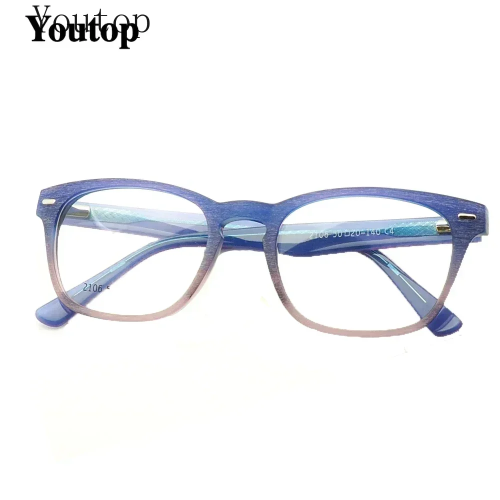 Square Glasses Men Vintage women eyeglasses Frames Light Acetate Retro Prescription Eyeglass Frame Black Purple Classic Eyewear