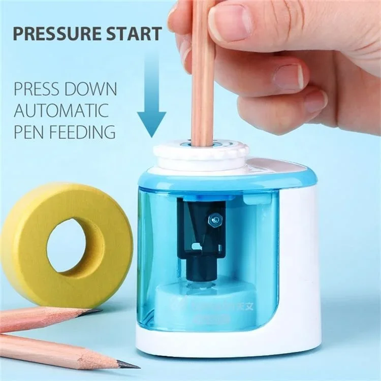 Electric Pencil Sharpening Stationery Charging Pencil Sharpener Cute Plastic Student Fancy Pencil Sharpener Plastic + Metal OEM