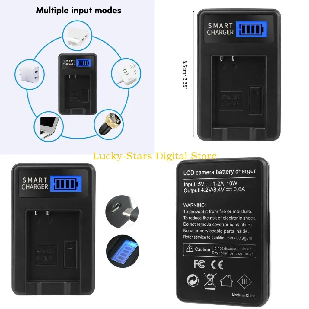 T3EE EN-EL12 Аккумуляторное зарядное устройство для AW100 AW100S AW110 AW110S AW120 AW130 P300 P310 Зарядное устройство для