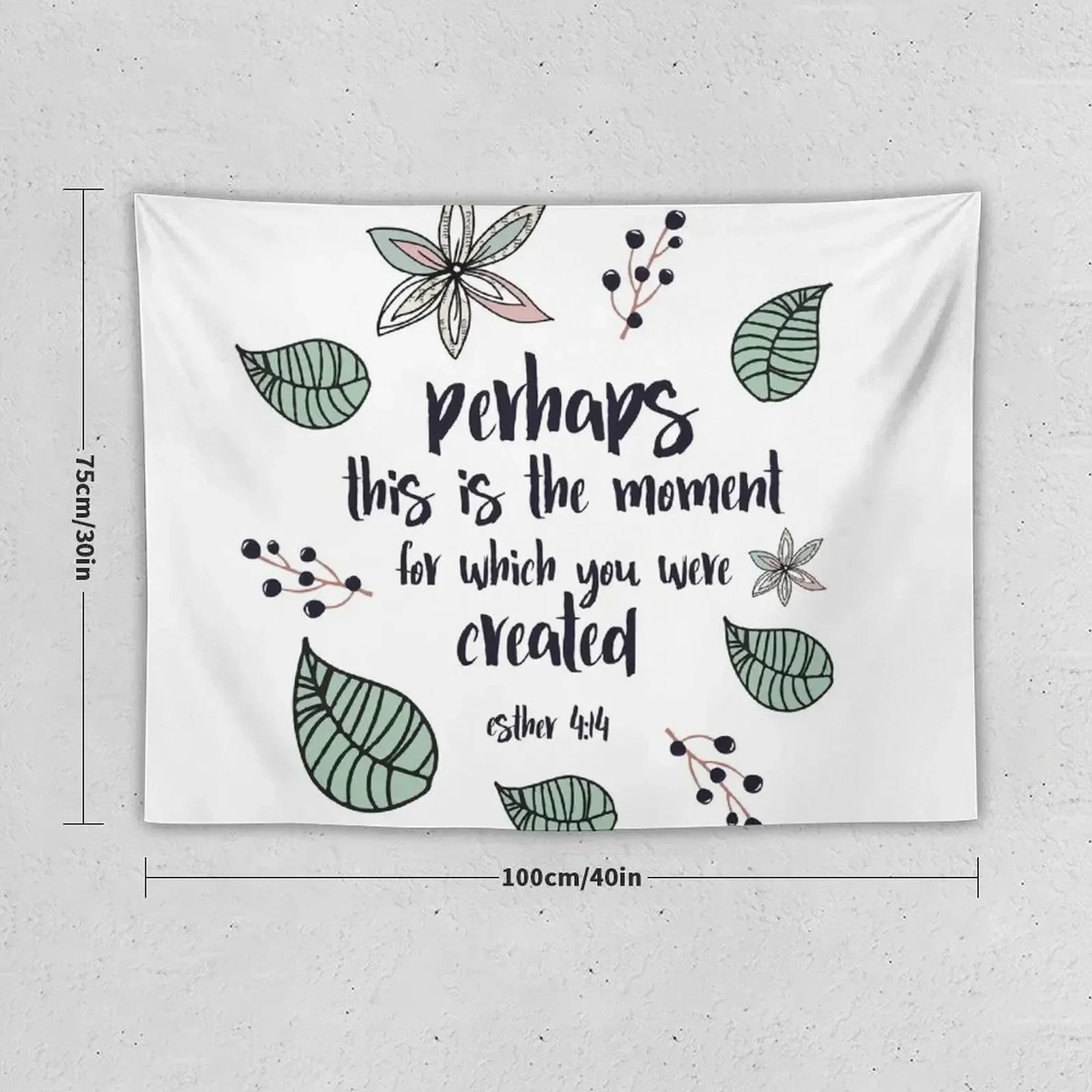 Christian Quote Esther 4:14 Tapestry Decoration For Bedroom Decoration Wall Tapestry