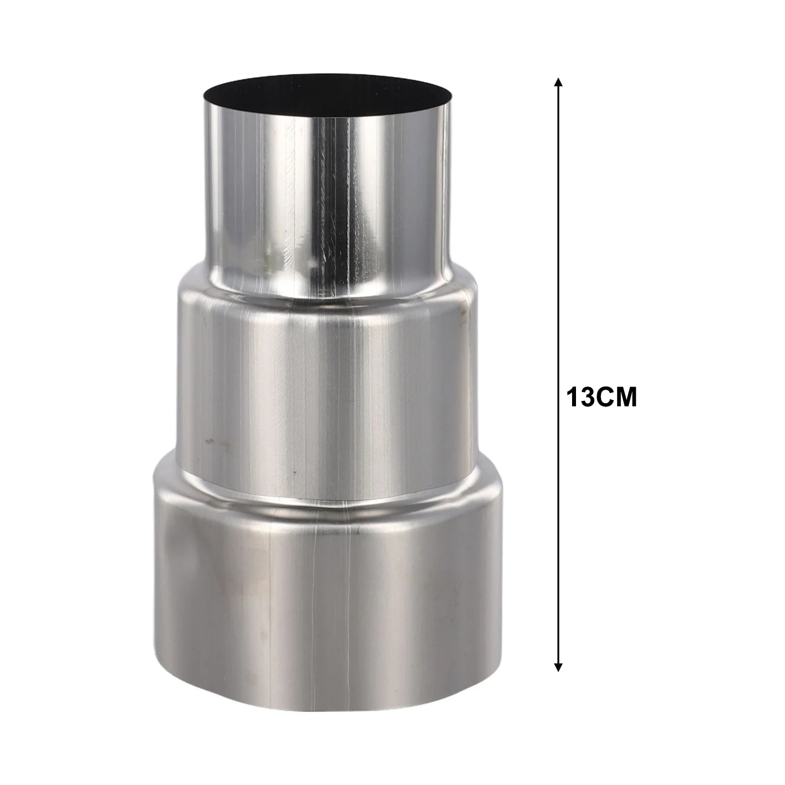 1pc Stove Pipe Extension Reduction Stainless Steel Flue Pipe Reducer Tubing Connector Chimney Adaptor For Liner Stack