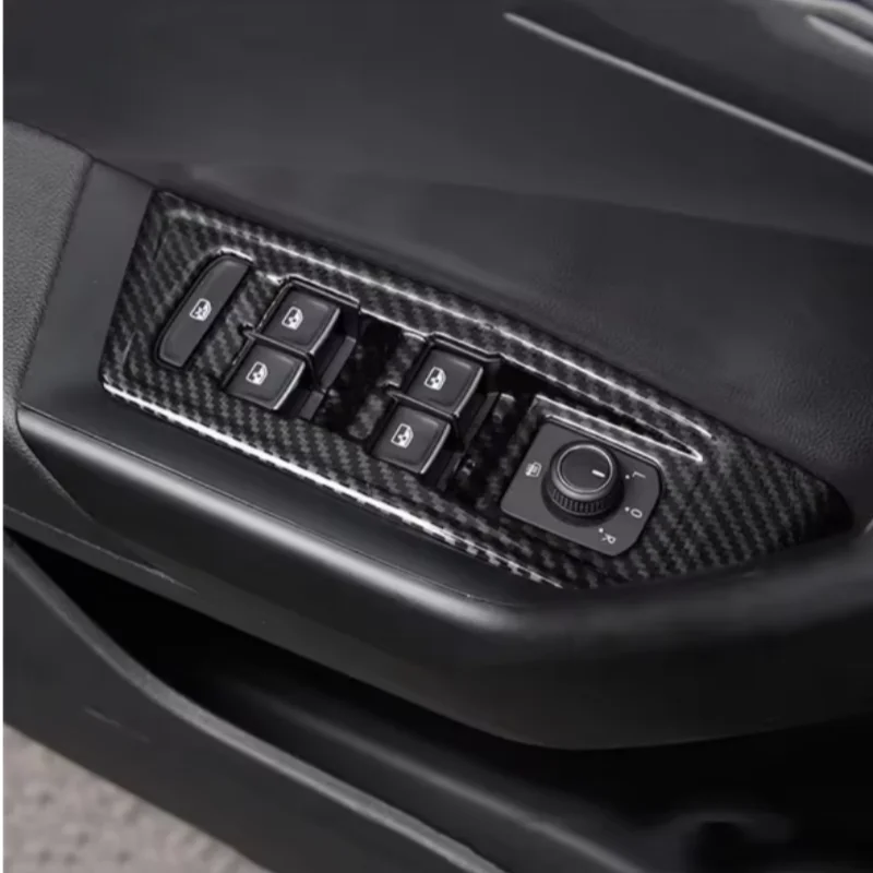 

LHD For Volkswagen VW T-ROC TROC 2018 -2021 Car Sticker Inner Window Glass Panel Armrest Lift Switch Button Trim Frame