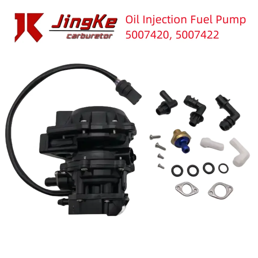 Oil Injection Fuel Pump 5007420 5007422 1991-2001Replacement for Johnson Evinrude Outboard VRO 4Wire Oil Injection Fuel Pump Kit